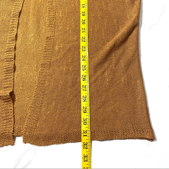 FOREVER 21 Clay Brown Mid Length Knitted Cardigan Size Small - Picture 10 of 10